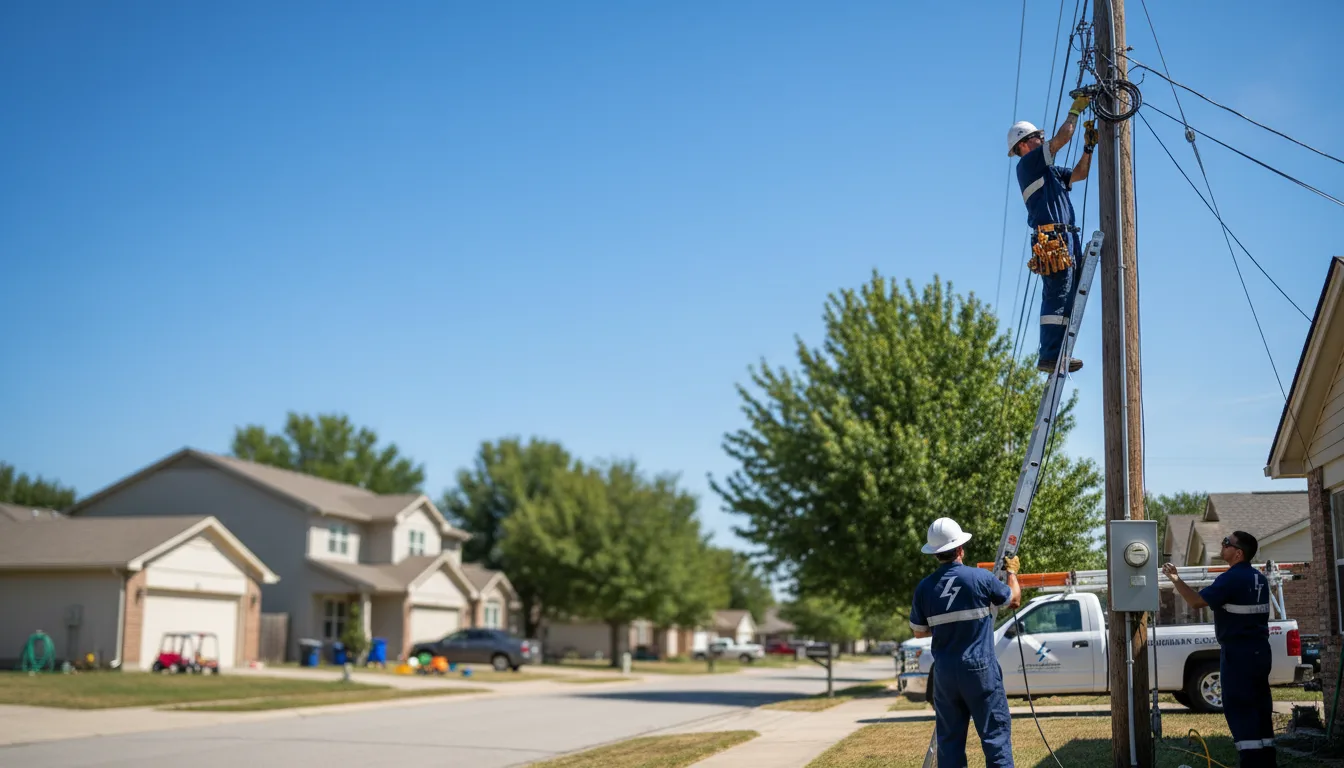 Residential electrician providing installation services in Linwood, NY